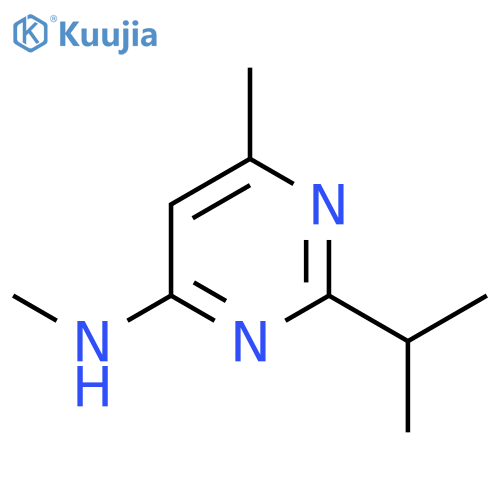 2-Isopropyl-N,6-dimethyl-4-pyrimidinamine structure