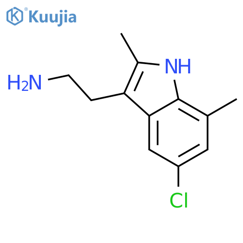 2-(5-chloro-2,7-dimethyl-1H-indol-3-yl)ethanamine structure