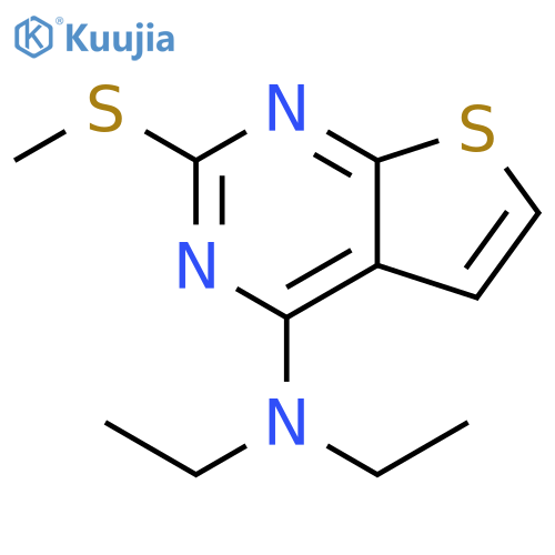 Thieno[2,3-d]pyrimidin-4-amine, N,N-diethyl-2-(methylthio)- structure