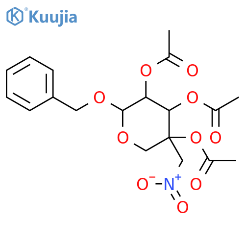 Benzyl 2,3,4-Tri-O-acetyl-4-nitromethyl-β-D-arabinopyranoside structure