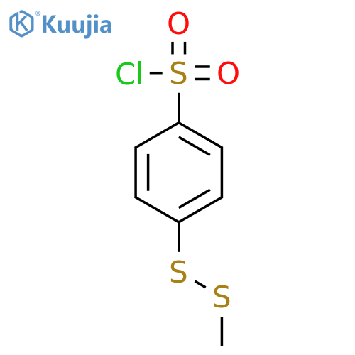 Benzenesulfonyl chloride, 4-(methyldithio)- structure