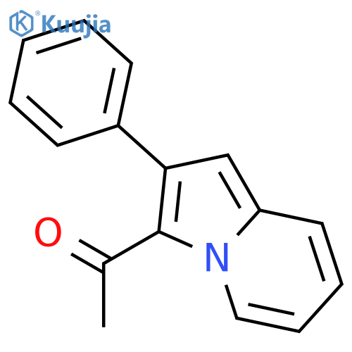 Ethanone, 1-(2-phenyl-3-indolizinyl)- structure