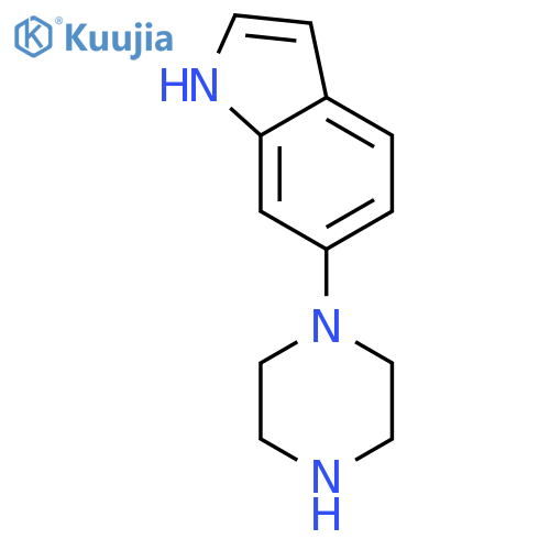 6-(piperazin-1-yl)-1H-indole structure