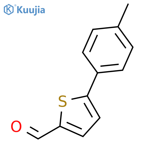 5-(4-methylphenyl)thiophene-2-carbaldehyde structure