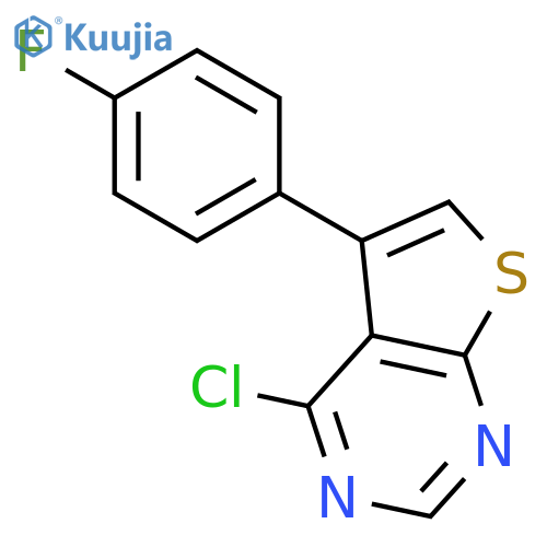 4-chloro-5-(4-fluorophenyl)thieno2,3-dpyrimidine structure