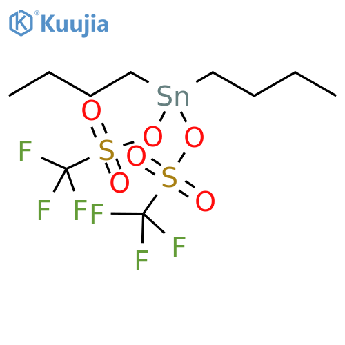 Tin,dibutylbis(trifluoromethanesulfonato-O,O')-, (OC-6-11)- (9CI) structure