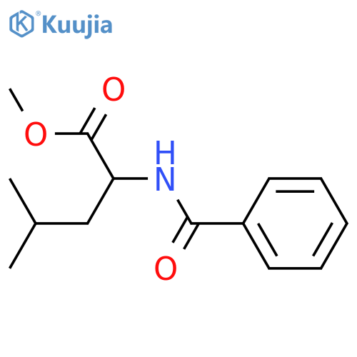 methyl N-(phenylcarbonyl)leucinate structure