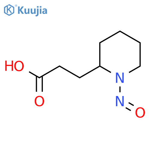 3-(1-Nitrosopiperidin-2-yl)propanoic acid structure