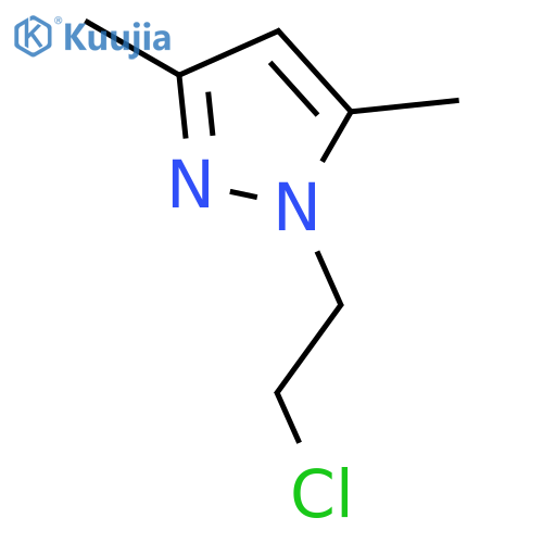 1-(2-Chloroethyl)-3,5-dimethyl-1H-pyrazole structure