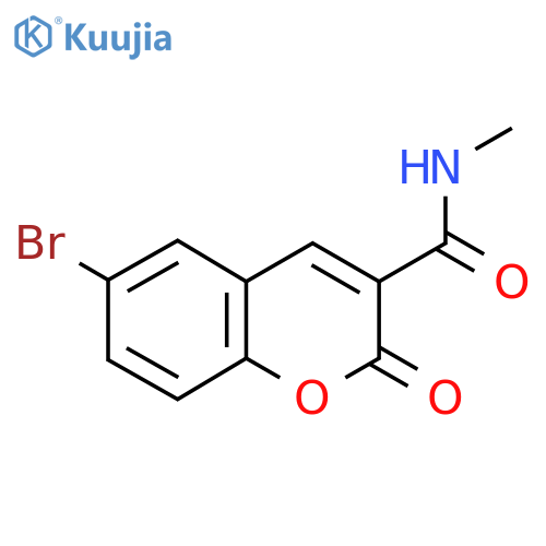 6-bromo-N-methyl-2-oxo-2H-chromene-3-carboxamide structure