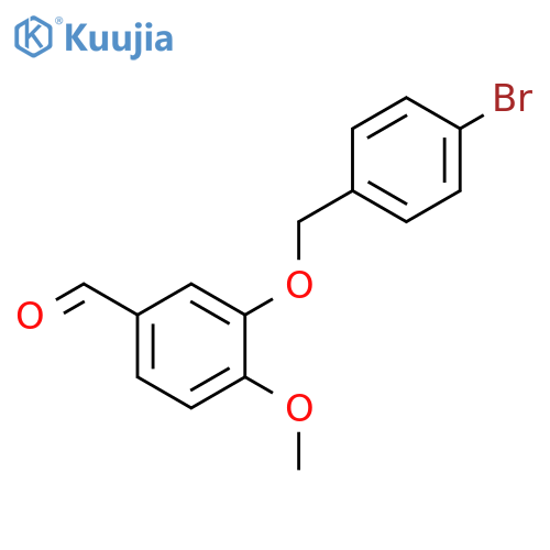3-(4-Bromobenzyl)oxy-4-methoxybenzaldehyde structure
