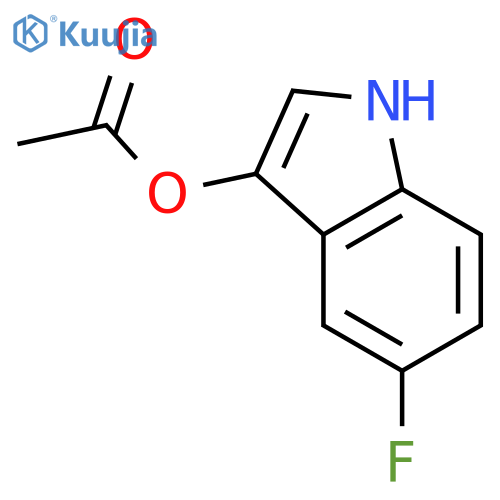 1H-Indol-3-ol,5-fluoro-, 3-acetate structure