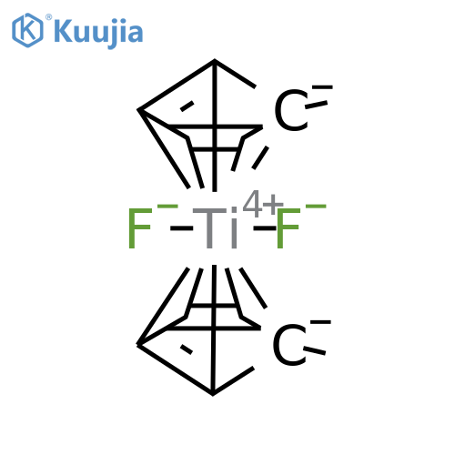 bis(methylcyclopentadienyl)difluorotitanium(iv) structure