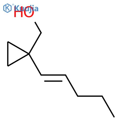 1-(pent-1-en-1-yl)cyclopropylmethanol structure