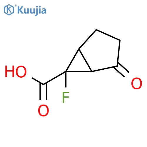 Bicyclo[3.1.0]hexane-6-carboxylicacid, 6-fluoro-2-oxo-, (1S,5S,6S)- structure