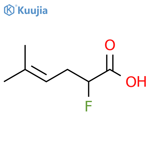 2-Fluoro-5-methylhex-4-enoic acid structure