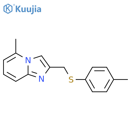 5-methyl-2-{[(4-methylphenyl)sulfanyl]methyl}imidazo[1,2-a]pyridine structure