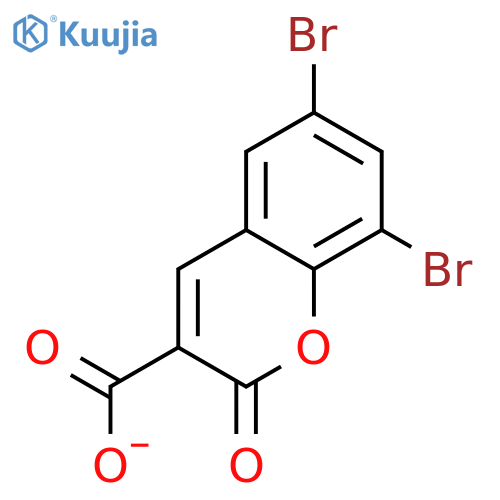 6,8-dibromo-2-oxo-2H-chromene-3-carboxylic acid structure