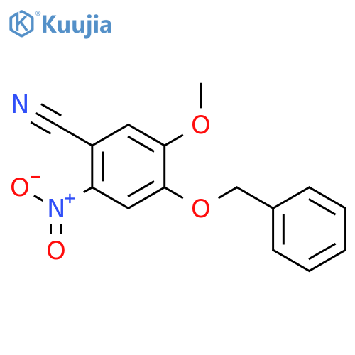 4-(benzyloxy)-5-methoxy-2-nitrobenzonitrile structure