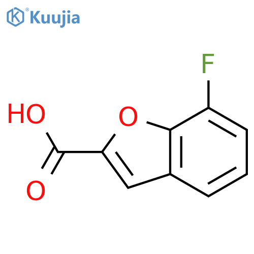 7-fluoro-1-benzofuran-2-carboxylic acid structure