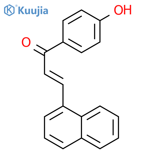 2-Propen-1-one, 1-(4-hydroxyphenyl)-3-(1-naphthalenyl)- structure