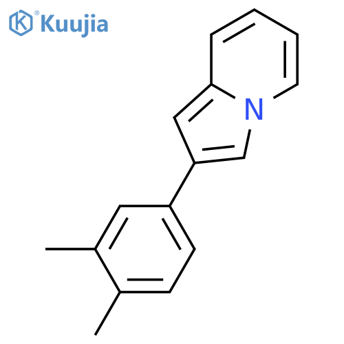 2-(3,4-Dimethylphenyl)indolizine structure