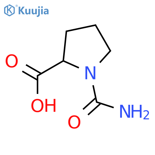 (2S)-1-carbamoylpyrrolidine-2-carboxylic acid structure