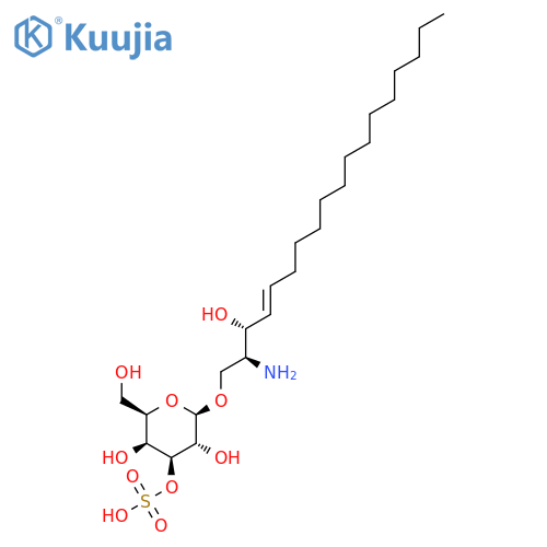 1-(3-O-Sulfo-beta-D-galactosyl)sphingosine structure