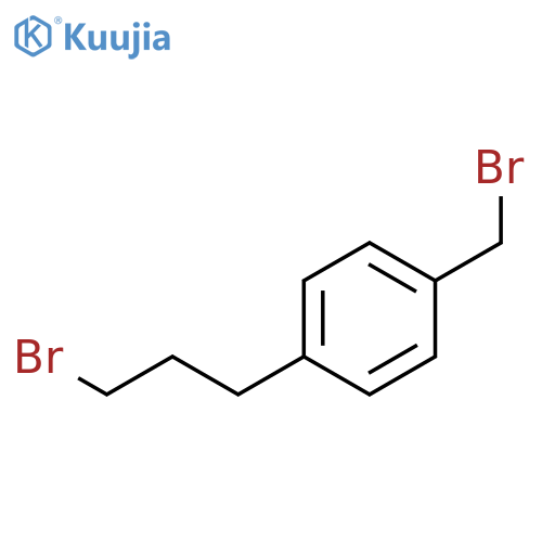 Benzene, 1-(bromomethyl)-4-(3-bromopropyl)- structure