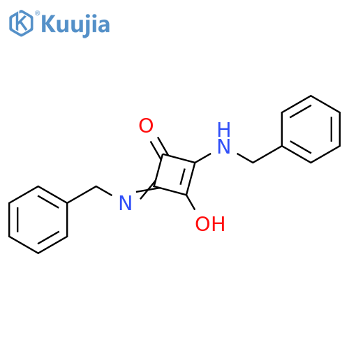 2-Cyclobuten-1-one,3-hydroxy-2-[(phenylmethyl)amino]-4-[(phenylmethyl)imino]- structure