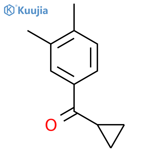 Cyclopropyl 3,4-dimethylphenyl ketone structure