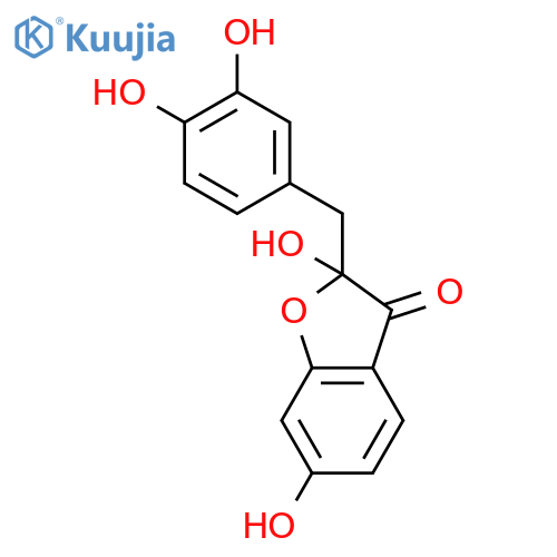 (±)-2-(3,4-Dihydroxybenzyl)-2,6-dihydroxy-3(2H)-benzofuranone structure