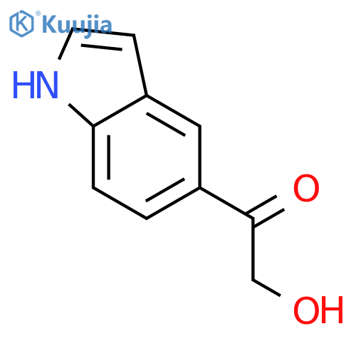 2-Hydroxy-1-(1H-indol-5-yl)ethanone structure