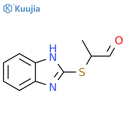 Propanal, 2-(1H-benzimidazol-2-ylthio)- structure