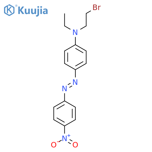 N-(2-Bromoethyl)-N-ethyl-4-[(4-nitrophenyl)diazenyl]aniline structure