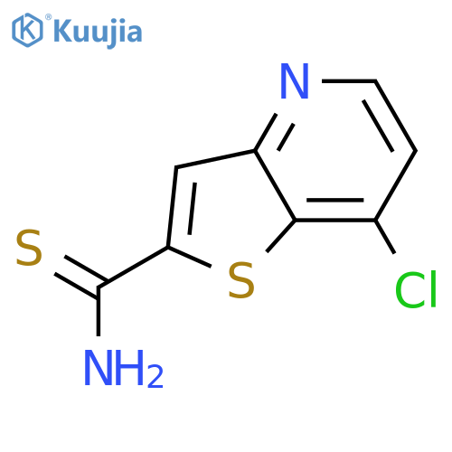 7-Chlorothieno[3,2-b]pyridine-2-carbothioamide structure