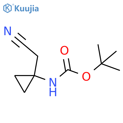 Carbamic acid,[1-(cyanomethyl)cyclopropyl]-, 1,1-dimethylethyl ester (9CI) structure
