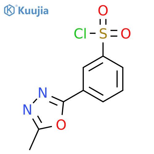 3-(5-METHYL-1,3,4-OXADIAZOL-2-YL)BENZENESULFONYL CHLORIDE structure