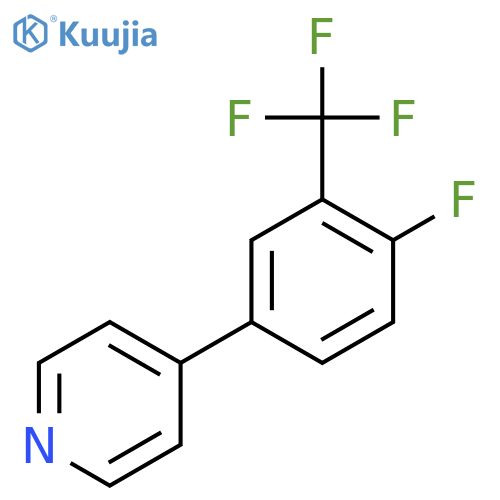 2-Fluoro-5-(4-pyridinyl)benzotrifluoride structure