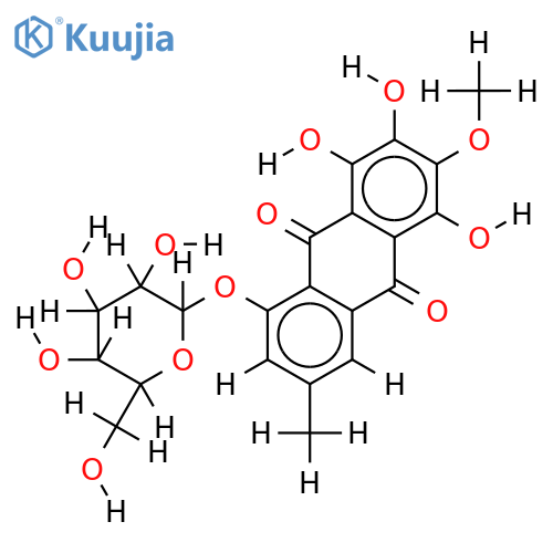 Dermocybin-1-beta-D-glucopyranosid structure