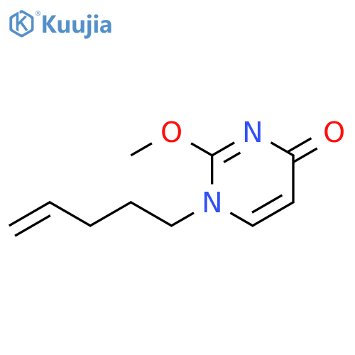 4(1H)-Pyrimidinone, 2-methoxy-1-(4-pentenyl)- structure