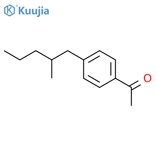 Ethanone,1-[4-(2-methylpentyl)phenyl]- structure