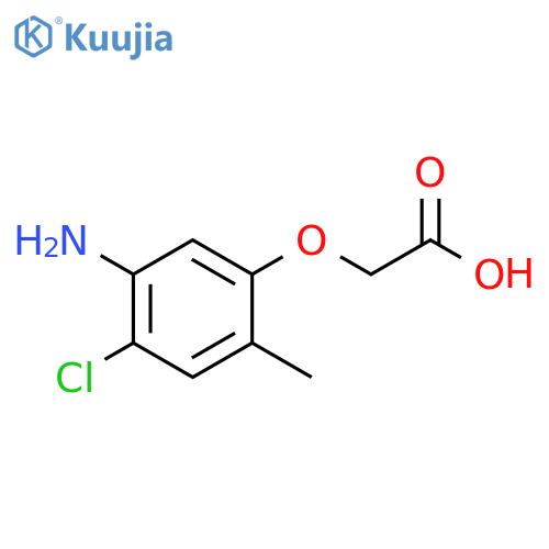 2-(5-amino-4-chloro-2-methylphenoxy)acetic acid structure