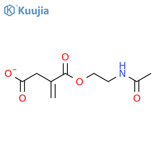 Butanedioic acid, methylene-, mono[2-(acetylamino)ethyl] ester structure