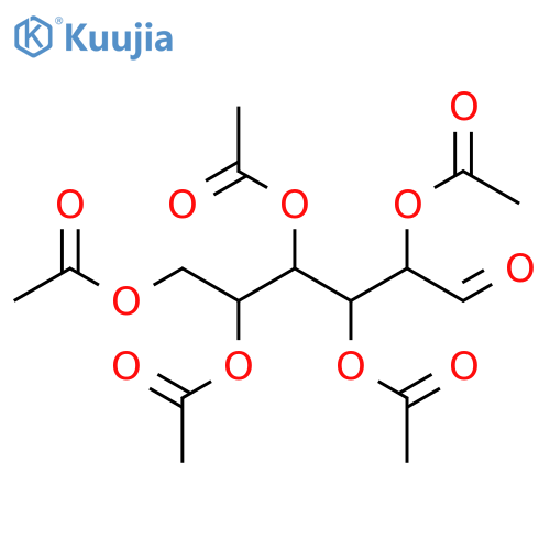 (2R,3R,4S,5R)-6-Oxohexane-1,2,3,4,5-pentayl pentaacetate structure