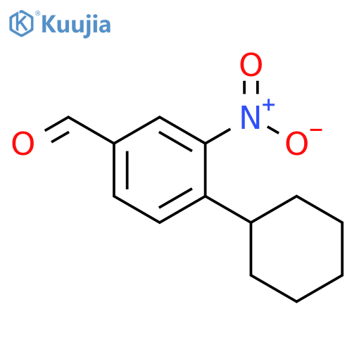 Benzaldehyde, 4-cyclohexyl-3-nitro- structure