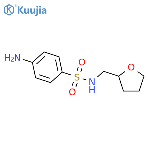 4-Amino-N-(tetrahydrofuran-2-ylmethyl)benzenesulfonamide structure