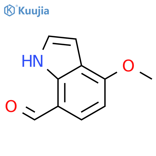1H-Indole-7-carboxaldehyde,4-methoxy- structure