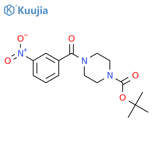 tert-butyl 4-(3-nitrobenzoyl)piperazine-1-carboxylate structure