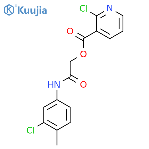 [(3-Chloro-4-methylphenyl)carbamoyl]methyl 2-chloropyridine-3-carboxylate structure